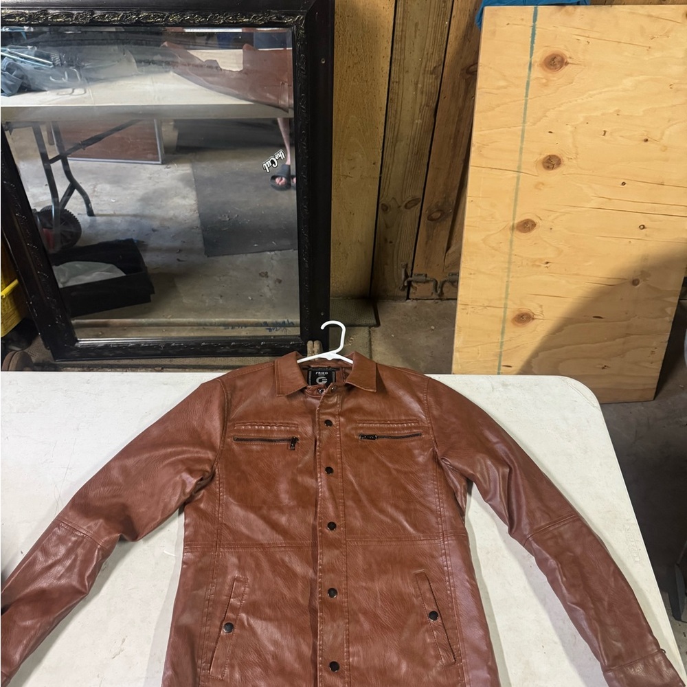 Brown Lightweight Shirt Jacket with Classic Style